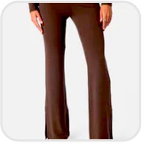 ADIKA Eastwood slit-hem flared pants size small